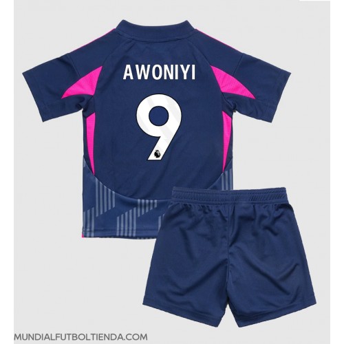 Camiseta Nottingham Forest Taiwo Awoniyi #9 Segunda Equipación Replica 2024-25 para niños mangas cortas (+ Pantalones cortos)